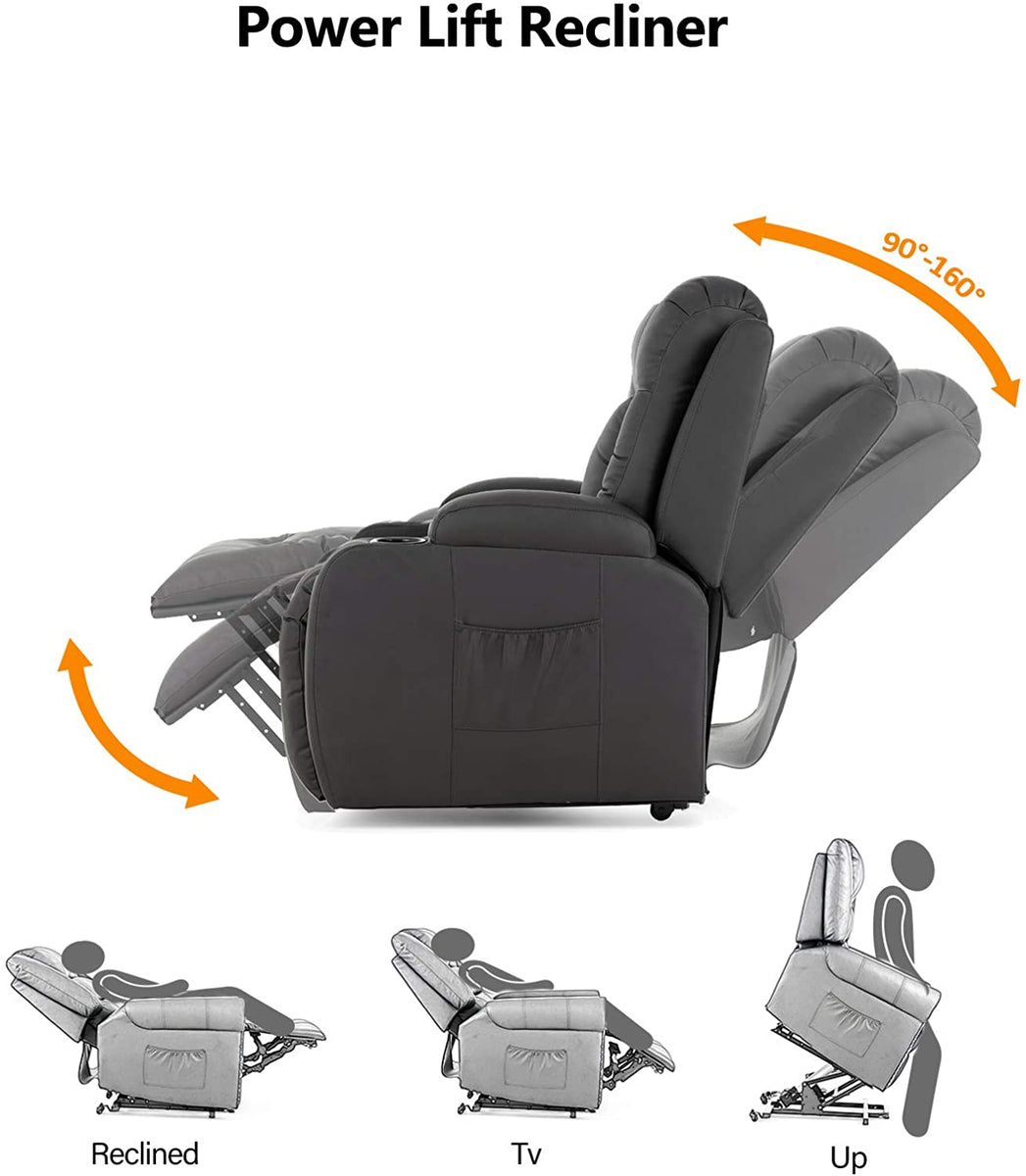 Mecor Lift Recliner for Elderly Power Lift Chair PU Leather